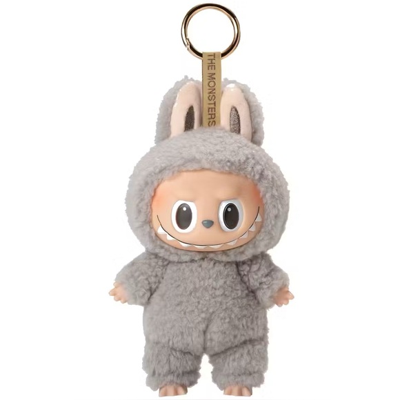 Pop Mart Labubu The Monsters Tasty Macarons Sesame Bean Vinyl Plush Pendant - Picture 1 of 7
